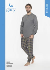 MEN'S PAJAMA M/L Q60042 Tellini S.r.l. Wholesale Clothing